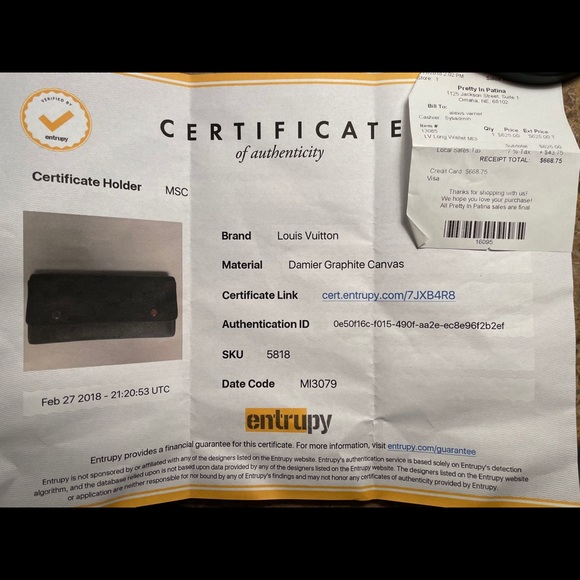 Damier Graphite Long Wallet Portefeuille Modulable - Picture 10 of 10